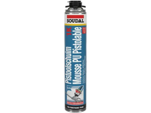 MOUSSE POLYURETHANE B3 PISTOLABLE JAUNE SOUDAFOAM 700 ML