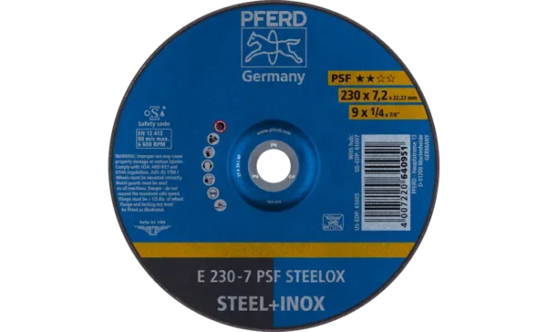 DISQUE EBARBER E 230-7 PSF STEELOX