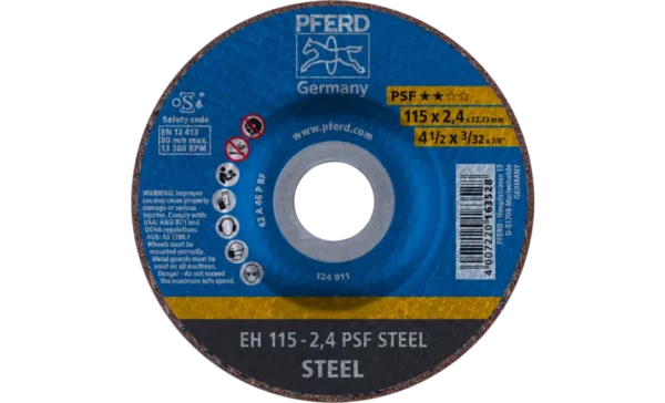 DISQUE TRONCONNER EH 115-2.4 PSF STEEL