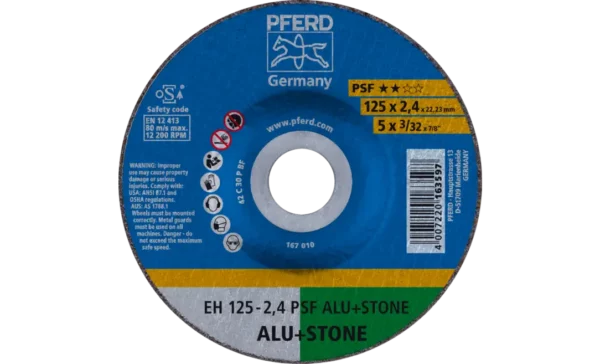 DISQUE TRONCONNER EH 125-2.4 PSF ALU+STONE