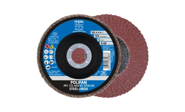 DISQUE LAMELLE POLIFAN PFC 125 60 SG STEELOX