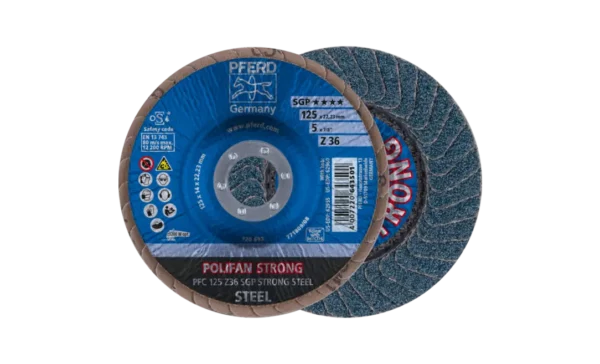 DISQUE LAMELLE POLIFAN PFC 125 Z 36 SGP STRONG STEEL